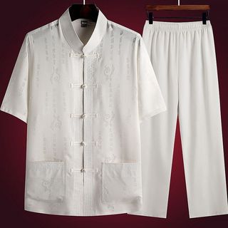 Bộ đồ Hanfu nam phong cách Trung Quốc, phù hợp mặc hàng ngày và dịp Tết Nguyên Đán, size 40-100kg