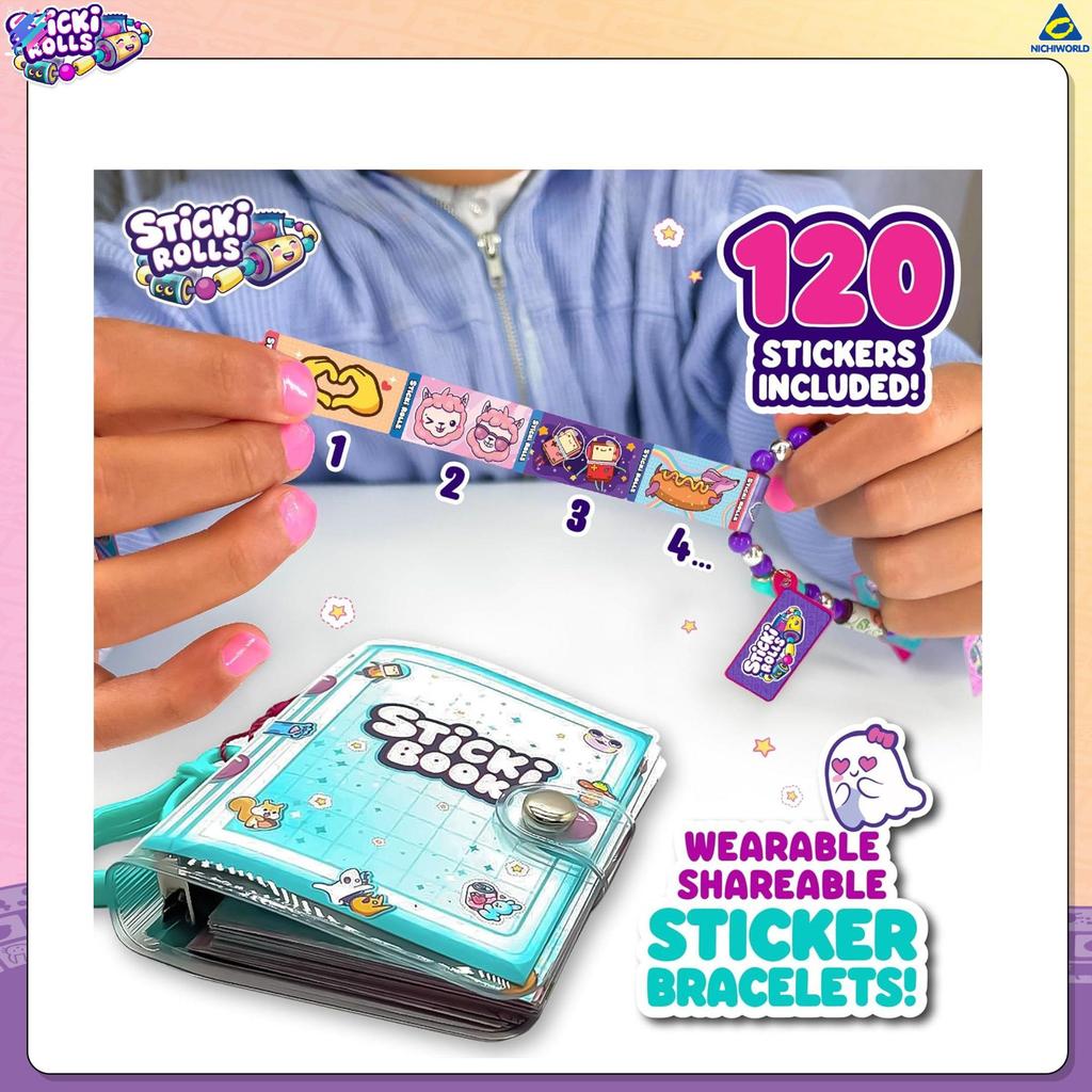 Vòng tay nhãn dán DIY kèm máy tính xách tay - Cuộn dính cho trẻ em Craft