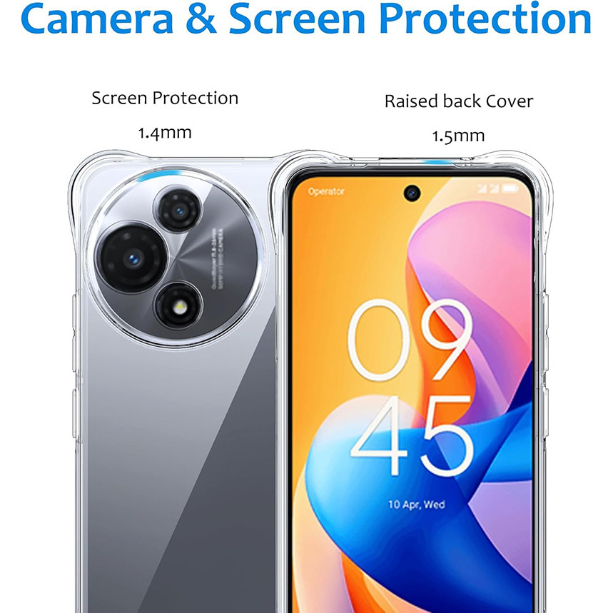 Dành Cho TCL 60R 50 XL 503 50 LE 60 XE Nxtapaper 5G Vỏ Mềm Chống Sốc Pha Lê Gel Trong Suốt TPU Vỏ Chống Sốc
