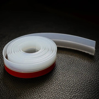2 mét ron silicone tự dán Ron Chân Cửa, Cao Su, Ngăn Bụi, Ngăn Côn Trùng, Giảm Tiếng Ồn, Dán (Có Keo)