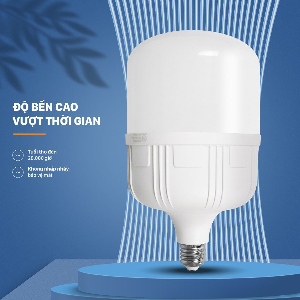 Bóng đèn led bulb trụ nhựa bọc nhôm DOB 5W-65W Mỹ Linh,bóng led trụ tiết kiệm điện,đèn led siêu sáng
