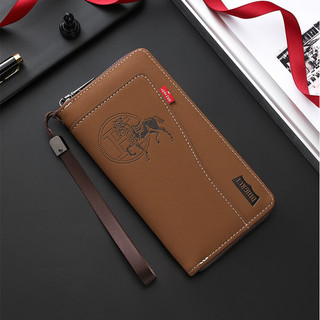 Ví nam PU Retro - Túi ly hợp dung tích lớn có hộp đựng thẻ xu