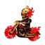 PCF * Hiện đại Tối giản Trang trí ngày lễ Dễ dàng Lắp đặt Blazing Skull Biker Mặt dây chuyền Phụ kiện cây thông Noel