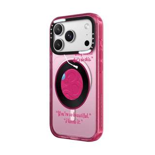CASECASE X Barbie Record Màu Hồng Fizz Màu Trong Suốt Cứng Hút Từ Tính Tác Động Dành Cho Apple IPhone 12 13 14 15 16 17 Pro Max Air Plus Có Hộp