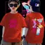 Áo Bé Trai Bé Gái, K-Pop, Màu 8, Thiết Kế SAJA, In Trước Sau, 1-11 Tuổi