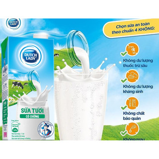 [Sỉ Thùng 965ml] Sữa Tiệt Trùng Dutch Lady Cô Gái Hà Lan Không Đường Và Có Đường Thơm Ngon Bổ Dưỡng
