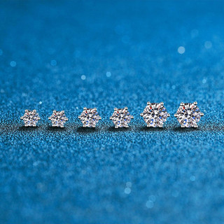 Bông tai moissanite bạc sterling S925 thanh lịch