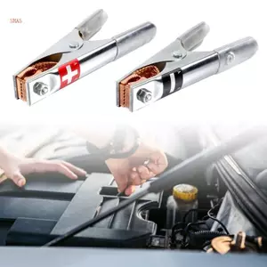 Shas Gói 2 Cá Sấu Cá Sấu Kẹp Cá Sấu Xe Kẹp Kẹp Cho Điện Xe Sạc Cá Sấu Kẹp