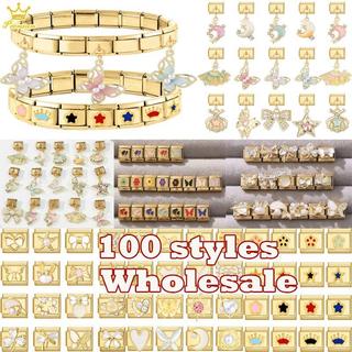 Vòng tay thép không gỉ 9mm mặt trời vàng lấp lánh, phù hợp mọi style