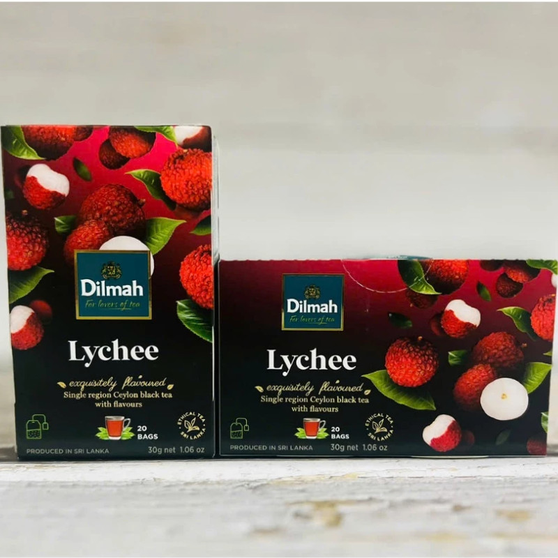 Trà Dilmah Vải Lychee 30g Trà Đen Ceylon Chính Gốc, Hương Vải Dịu Ngọt