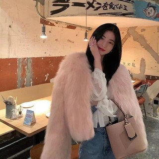 [Off-Season Limited] Thu Đông Phong Cách Mới Toka Giả Lông Cáo Người Ảnh Hưởng Cao Cấp Sang Trọng Áo Khoác Ngắn Phong Cách Mỏng Hơn Nhìn Nhỏ