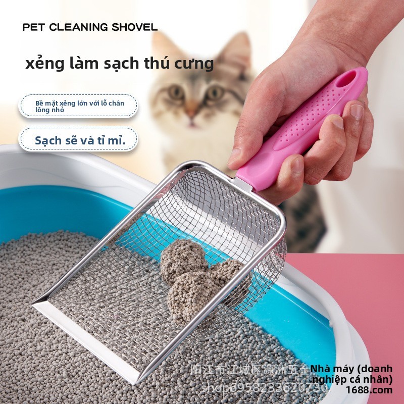 Mèo Litter Xẻng Biển Bắt Xẻng Làm Vườn Đất Sàng Leo Thú Cưng Xẻng Luci Gà Xẻng Khoáng Cát Mở Rộng Đất Vệ Sinh Xẻng