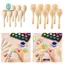 8x Gỗ Maracas Nhạc Cụ Mini Vẽ Tay Maracas Cho Fiesta Bé Tắm Lễ Hội Âm Nhạc Đảng Ủng Hộ Tranh DIY