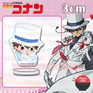 (3cm) Standee mini DETECTIVE CONAN ver GỐI NGỦ Thám tử lừng danh tượng chibi mica acrylic anime trang trí xinh xắn W