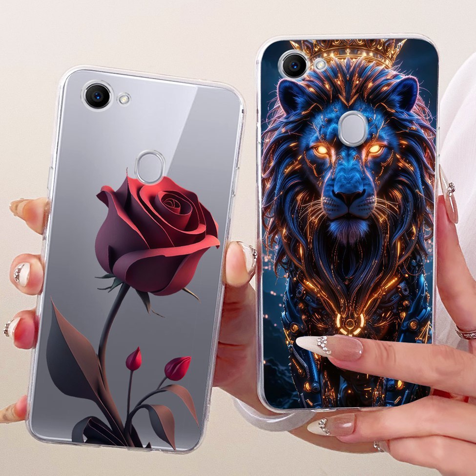 Ốp lưng Oppo F7 Vỏ trong suốt hình con bướm thời trang dễ thương Vỏ sơn ngộ nghĩnh Oppo 1821 CPH1819 CPH1821