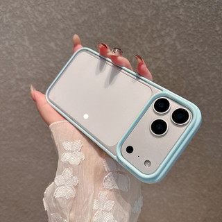 FiorSimple Color Border HD Ốp Điện Thoại Trong Suốt Cho iPhone 17 Air 16 15 14 Plus 13 12 11 Pro Max Acrylic Chống Sốc Ốp Lưng