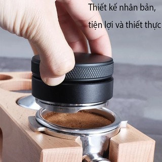 Dụng cụ dàn nén cà phê espresso inox 304 58mm Máy Tamper，Chất liệu Inox 304 & ABS， 58mm，Phân phối và phẳng cà phê