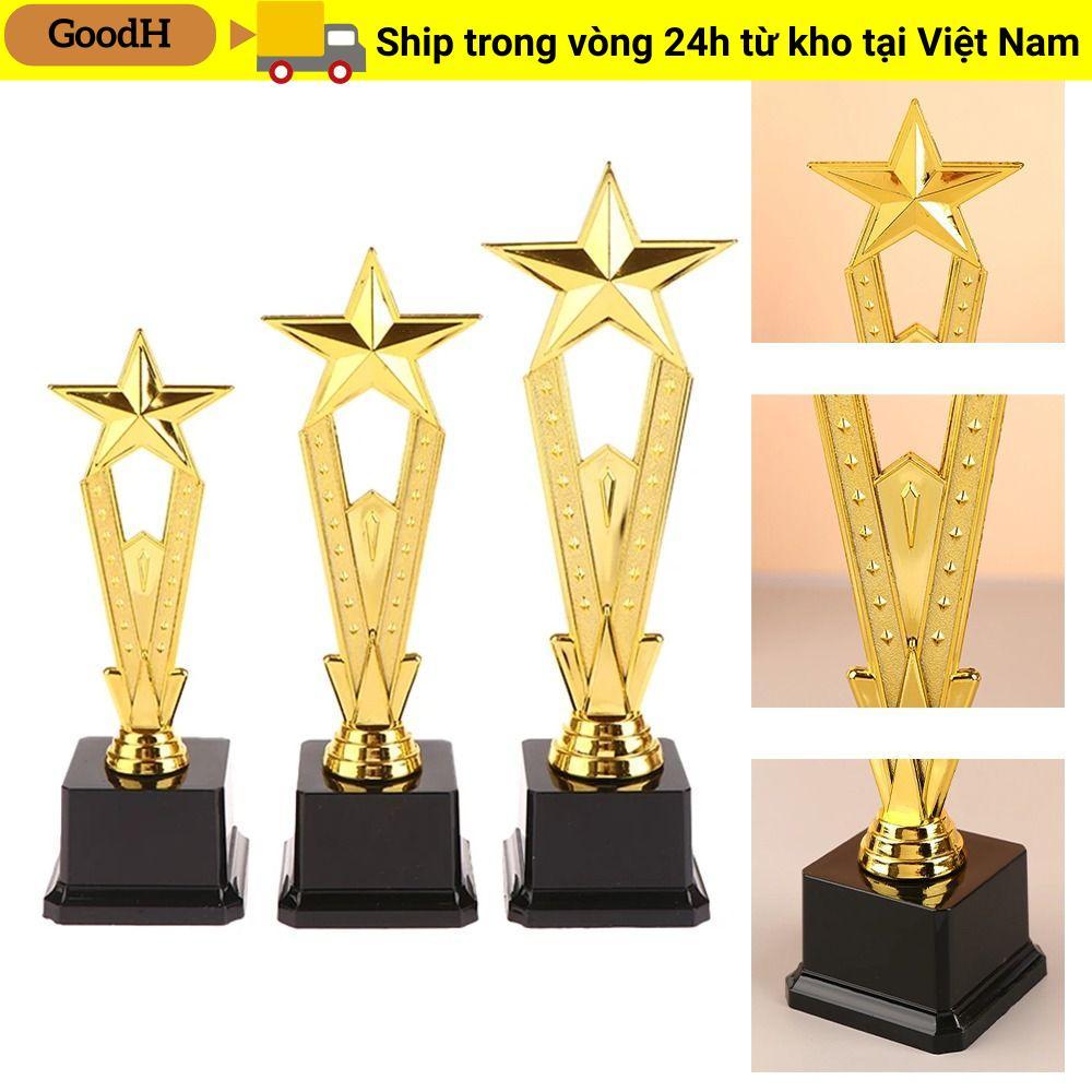 Cúp giải thưởng GOODH nhựa ngôi sao vàng cho trường học, thi hát/nhảy múa, đồ chơi biểu diễn trẻ em