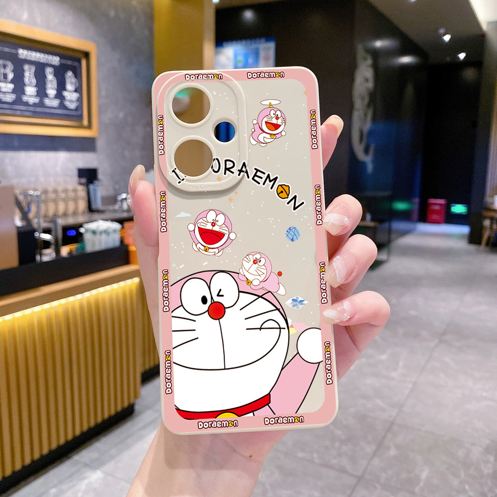 Tương thích với VIVO Y28 Y03 Y18 Y17S Y27 Y15S Y02S Y36 Y33S Y12A Y01 Y1S Y20A Smile Doremon Vỏ Bảo Vệ Ống Kính
