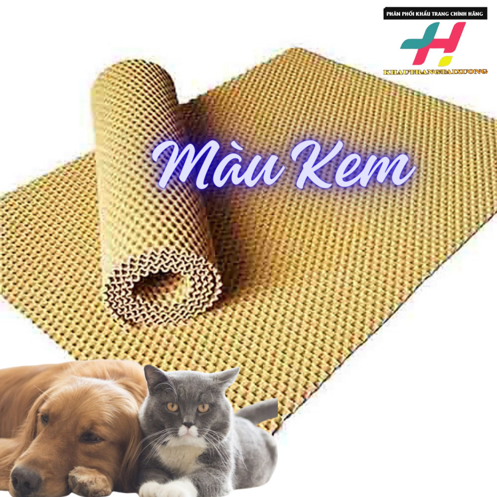 (LOẠI DẦY) Tấm Lót Sàn Chuồng 80cm x 60cm Cao Su Cao Cấp Dễ Vệ Sinh Cho Chó Mèo Dog & Cat - Bảo hành 12 tháng