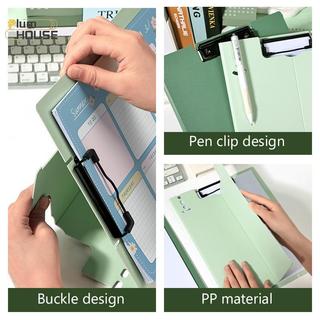 PlumHOUSE Clipboard Đứng Thư Mục Tập Tin Kinh Doanh Di Động Gấp Giấy Hiển Thị Đứng Tài Liệu Viết Pad A4 Bảng Kẹp Thư Mục Kệ VN