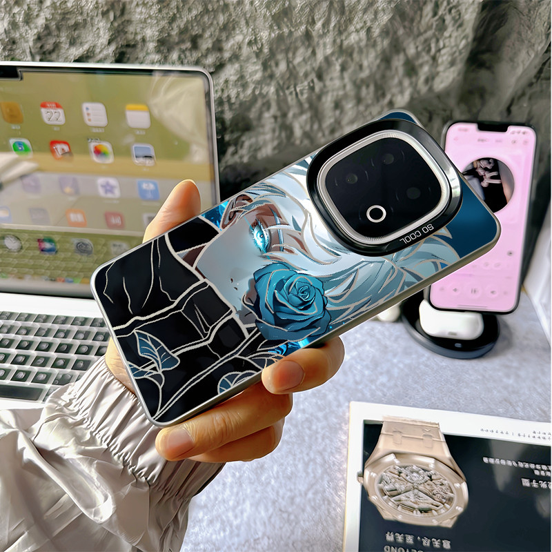 Dành cho iQOO 15 13 12 Pro Z11 Z10 Turbo Pro Z9 Neo 11 10 / 9 “Jujutsu Kaisen‌ Ốp điện thoại cứng GOJO SARORU ” Micro Matte cho iQOO Z9 Turbo Z8 Vỏ iQOO chống sốc