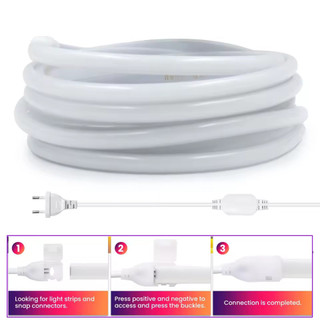 Đèn LED dải siêu sáng 220V Cob 288 LEDS / m CRI RA90 Đèn băng LED Neon linh hoạt Sân vườn ngoài trời Chiếu sáng nhà bếp tại nhà