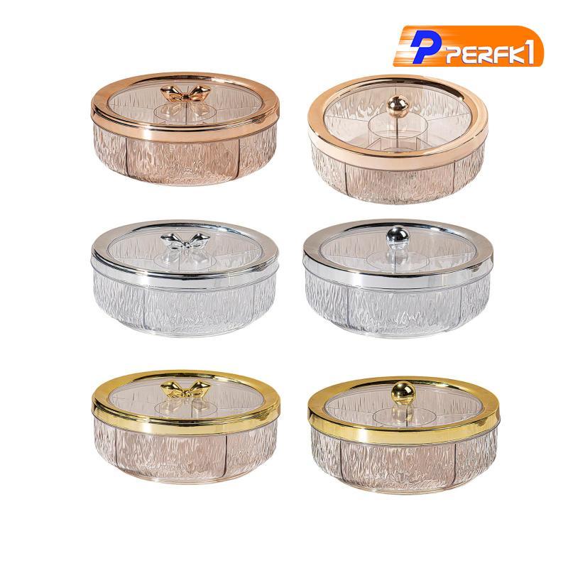 Chia Khay Phục Vụ Hạt Khô Đĩa Xoay Đa Năng Trang Trí Đĩa Ăn Nhẹ Hộp Kẹo Giải Trí Phòng Khách Nhà
