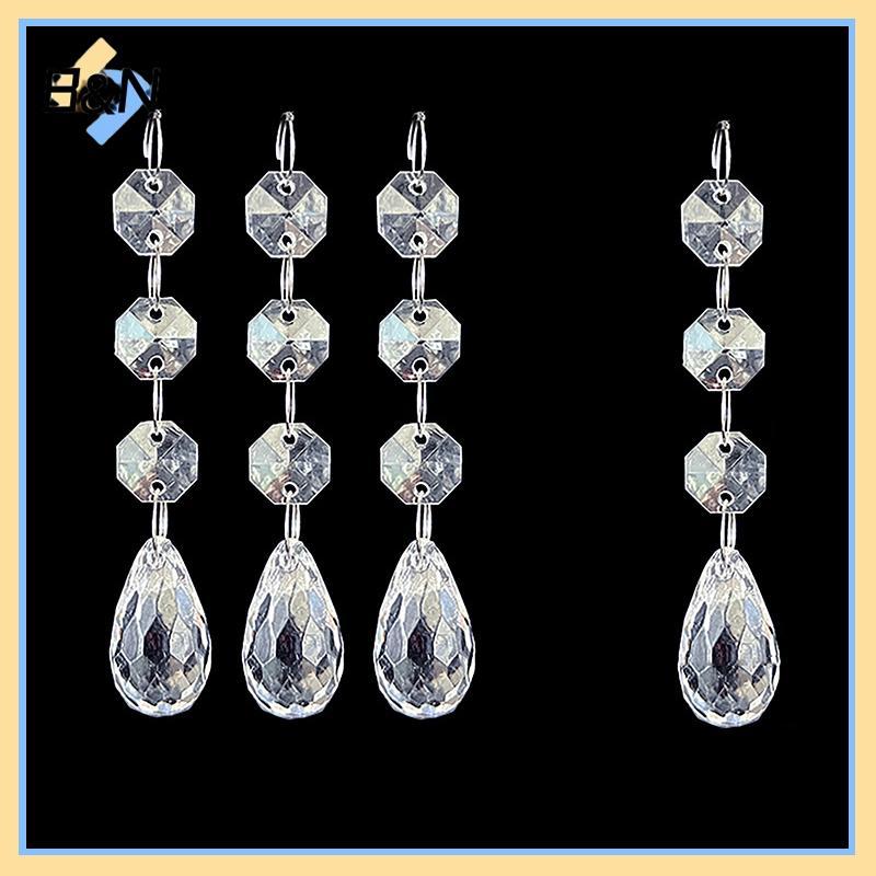 B & N 10 Chiếc Acrylic Pha Lê Hạt Mặt Dây Chuyền Vòng Hoa Đèn Chùm Treo Tiệc Cưới Trang Trí Bàn Trung Tâm Rèm DIY.