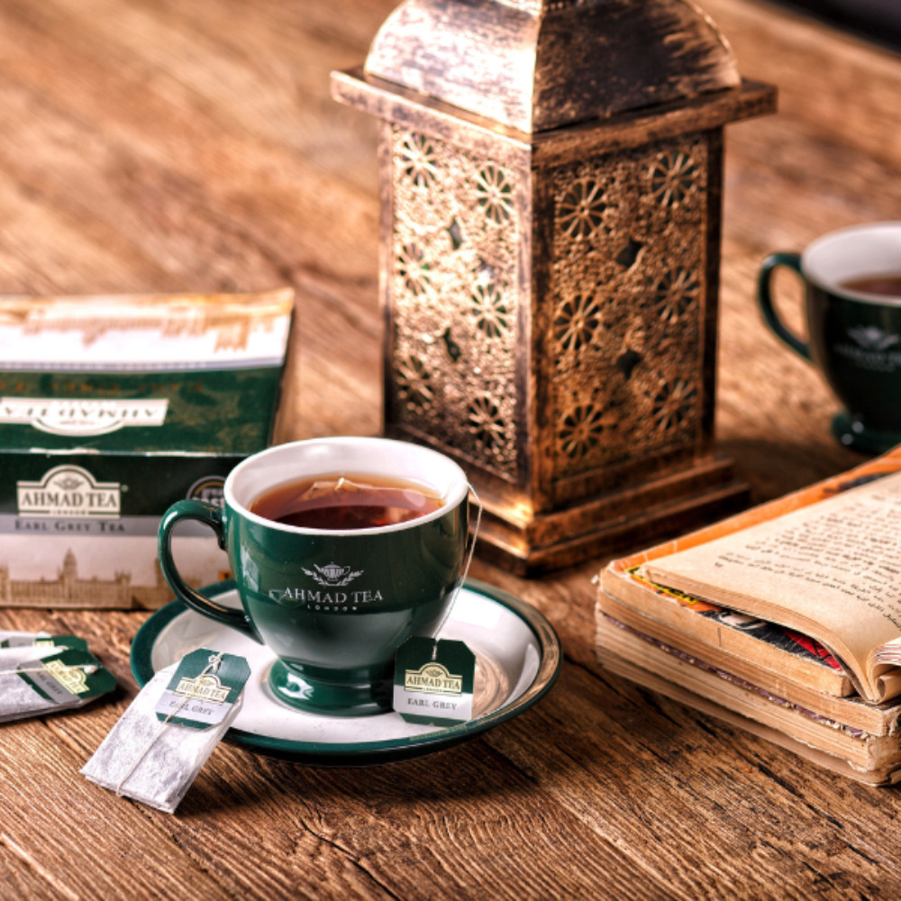 Trà Bá Tước AHMAD Earl Grey Túi Lọc Có Bao Thiếc Hộp 40g (20 Túi x 2g), Hương Vị Trà Chiều Châu Âu