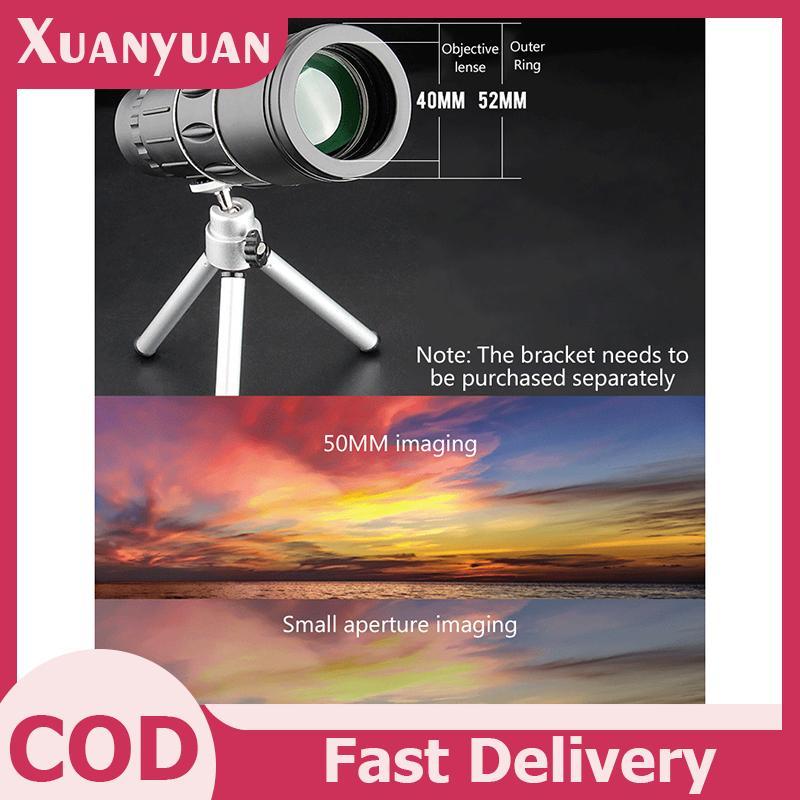 Kính thiên văn một mắt XUAN 16X52 với zoom và lấy nét kép, tầm nhìn ban đêm tốt, kèm dây đeo tiện lợi