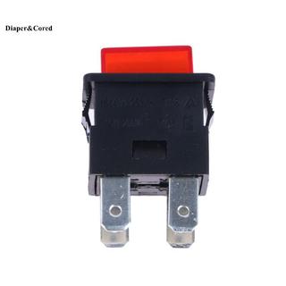 DIAPER & CORED 16A 4 chân Loed Nút ấn Điện Roer Công tắc có đèn LED Máy sưởi màu đỏ Công tắc cảm ứng 250V PS-23-16 YTH