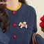 HFSHY Áo và Khăn Thổ Cẩm Duyên Dáng Pony Trâm Cài cho Nữ -corsage Phù Hợp Thời Trang