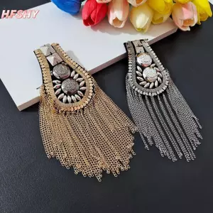 HFSHY Epaulettes handmade với kim cương giả - phụ kiện thời trang và trâm cài vai đẹp làm quà tặng