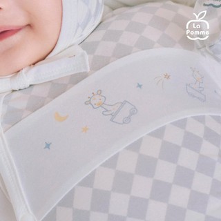 La Pomme SS26.T2.3 set sơ sinh giả yếm họa tiết caro ghi NB-9m