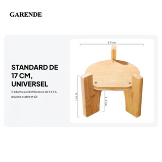 Garende Đồ Uống Đứng Đựng Đồ Uống Hỗ Trợ Bình Nước Giá Đồ Trang Trí Bằng Gỗ Chắc Chắn Cho Nhà Hàng Nhà Bếp Thanh
