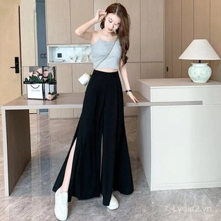 Quần ống rộng plus size phong cách đường phố mùa hè - Thiết kế mỏng mát
