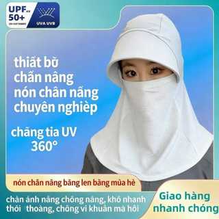 Mũ Chống Nắng Toàn Diện - Chống UV, Thoáng Khí, Bảo Vệ Mặt Và Cổ Hiệu Quả, Phù Hợp Cho Mọi Hoạt Động Ngoài Trời