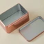 Lọ thiếc kim loại MARGREDY, Lọ thiếc vuông Mini, Lọ quà tặng di động Hộp đựng bao bì thực phẩm kín cho bánh quy kẹo trà