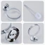 Bộ cọ vệ sinh treo vô hình Kool với khung thép chống gỉ Đế kính trong suốt cho trang trí nhà cửa hiện đại