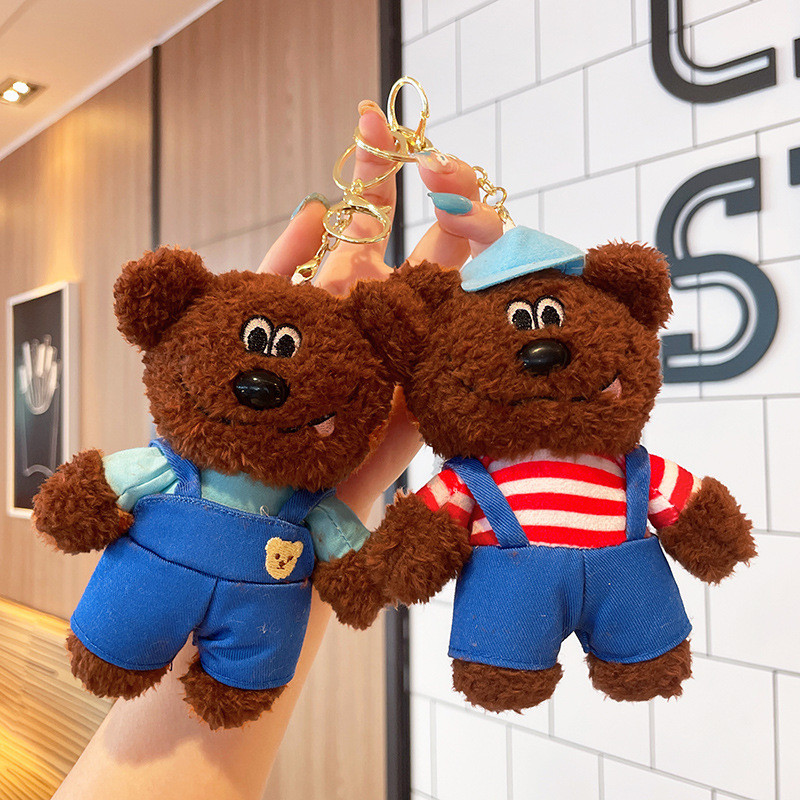 Phong Cách Mới Dress Up Bear Sang Trọng Móc Khóa - Dễ Thương Nhồi Bông Túi Búp Bê Quyến Rũ Mặt Dây Chuyền Móng Vuốt Máy Đồ Chơi Quà Tặng