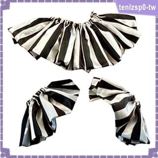 [tenlzsp0] Bộ cổ áo và vòng bít giả có thể tháo rời hình chú hề Phụ kiện trang trí cổ Ruffle cho buổi hòa nhạc ngày lễ hóa trang Cosplay