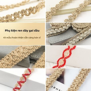 27 Kiểu Dây Gai Dây Ren DIY Handmade Phụ Kiện Ruy Băng Quần Áo Mũ Chất Liệu Giày Phụ Kiện Ren
