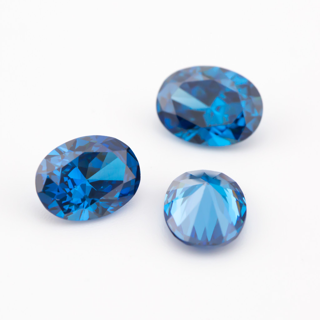 Đá Cutting Hình Bầu Dục 5A, Cubic Zirconia 3x5mm~10x12mm - Bộ 15/30 Chiếc cho DIY Trang Sức