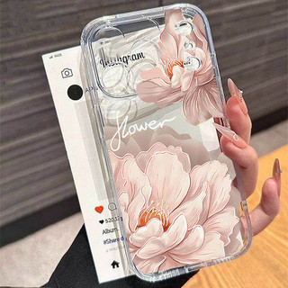Ốp Lưng Cho VIVO Y21 2021 Y21T Y33T Y21S Y33S Y17 Y11 Y36 Y27 Y22S Y76 V23 V25 V27 Pro V27E V29E V30E Vỏ Điện Thoại Di Động Màu Tím Dễ Thương Hoa Sen Trong Suốt TPU Mềm Trong Suốt