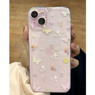 Hoa nhỏ vỡ bướm cho 16 trường hợp iPhone 17Air Space Case 14 13 11Pro