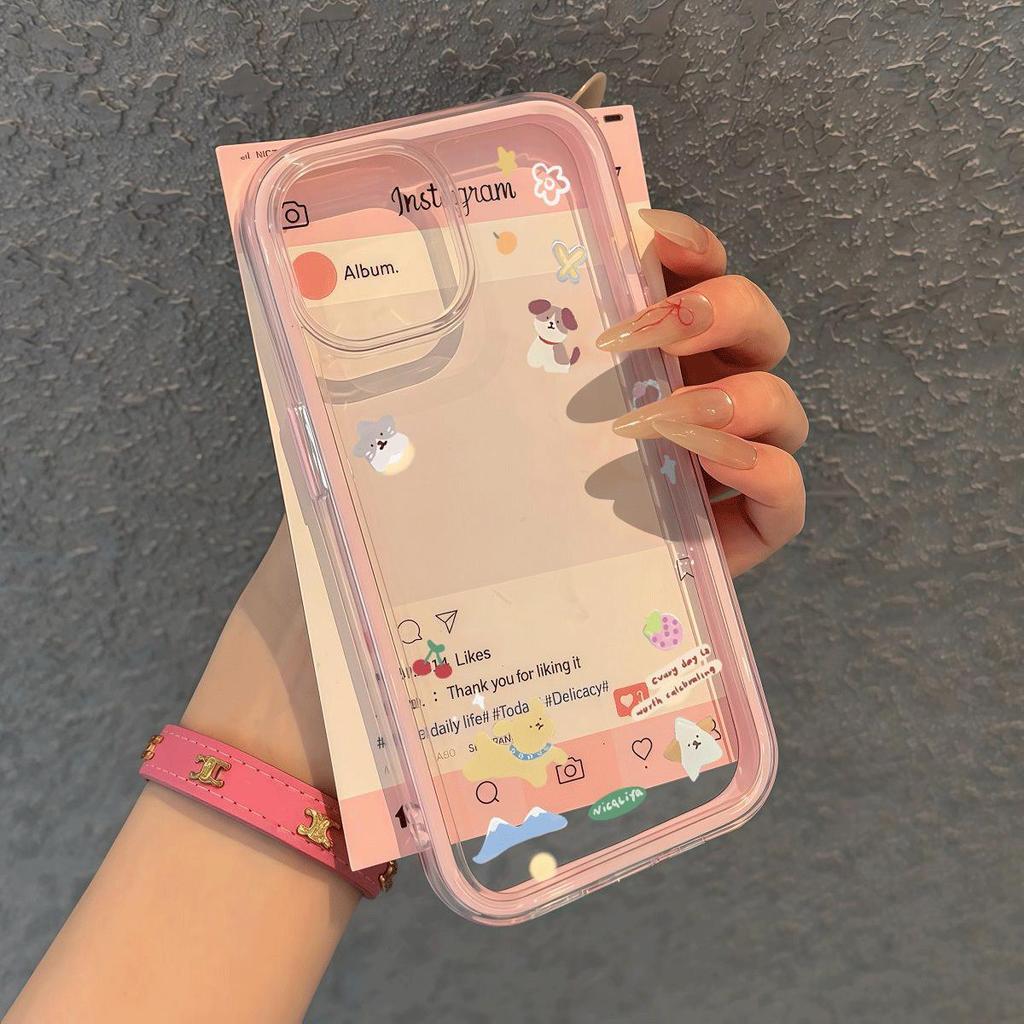 Nhảy Puppy cho 16 trường hợp iPhone 17Air 3 trong 1 bezel 14 13 11Pro
