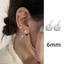 Bông Tai Hình Học Khối Đường từ Bạc S925 Dát Zircon - Phù Hợp Cho Phụ Nữ
