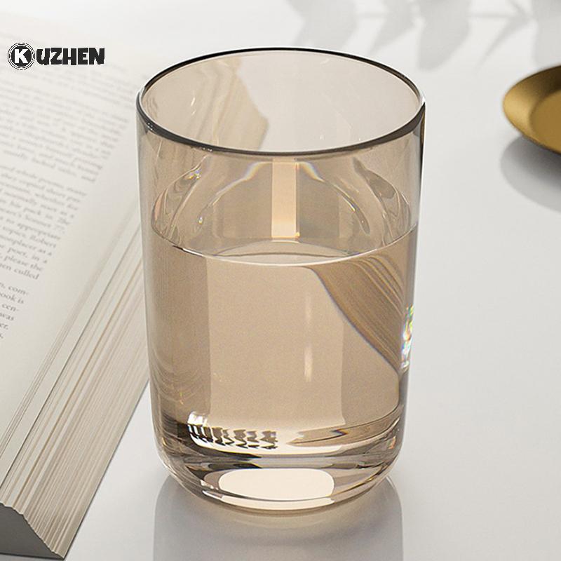 KUZHEN Cặp Đôi Màu Trơn Trong Suốt Cốc Nước súc Miệng Dung Tích Lớn Phong Cách Bắc Âu Bàn Chải Đánh Răng Cốc Nước súc Miệng Trong Suốt Cốc Nhựa HOT