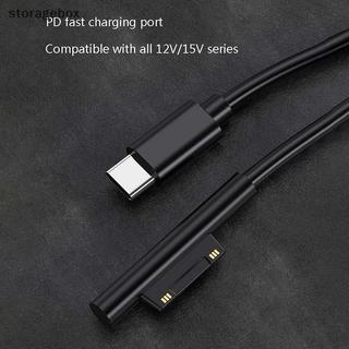 [Hộp lưu trữ] Bộ nguồn USB Type-C sạc nhanh mới cho Microsoft Surface Pro 7 3 4 5 6 15V 3A PD Bộ sạc máy tính bảng Dây cáp đẹp